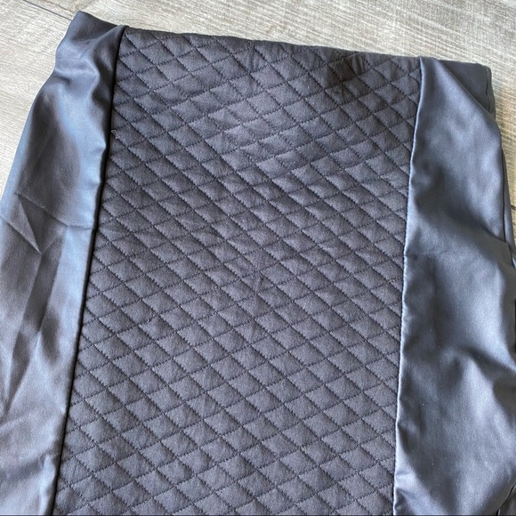 4FOR25 Black a line leather quilted long skirt - Picture 1 of 5